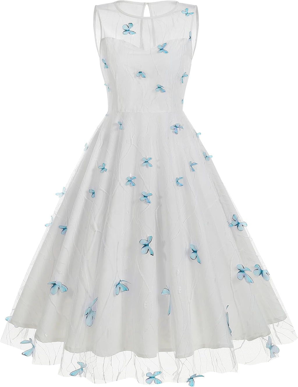 Summer Floral Embroidery Tulle Dress for Women Floral Embroidered Dress for Women Wedding Guest Formal Evening Party Gown