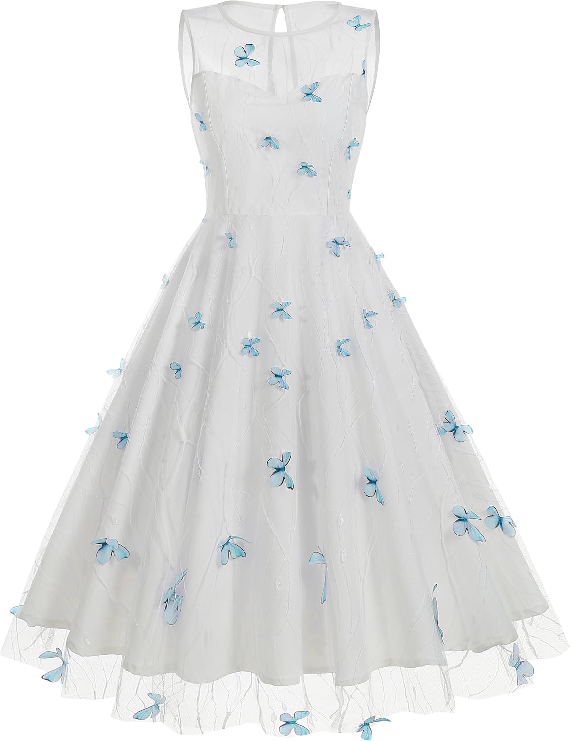 Summer Floral Embroidery Tulle Dress for Women Floral Embroidered Dress for Women Wedding Guest Formal Evening Party Gown